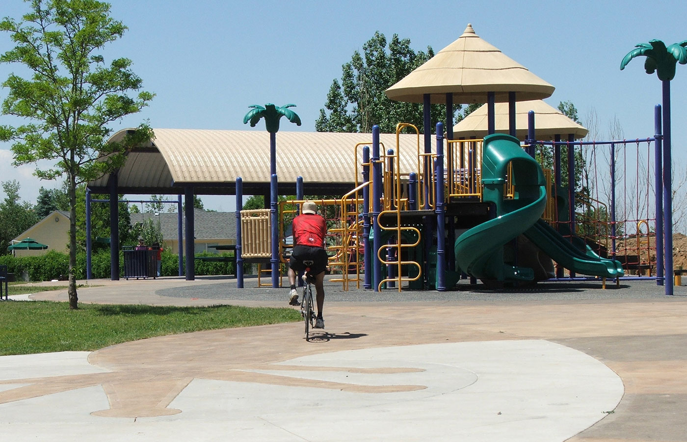 Play area in park